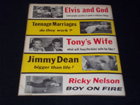 1958 MARCH MOVIE TEEN ILLUSTRATED MAGAZINE - RICKY NELSON FRONT COVER - E 13714
