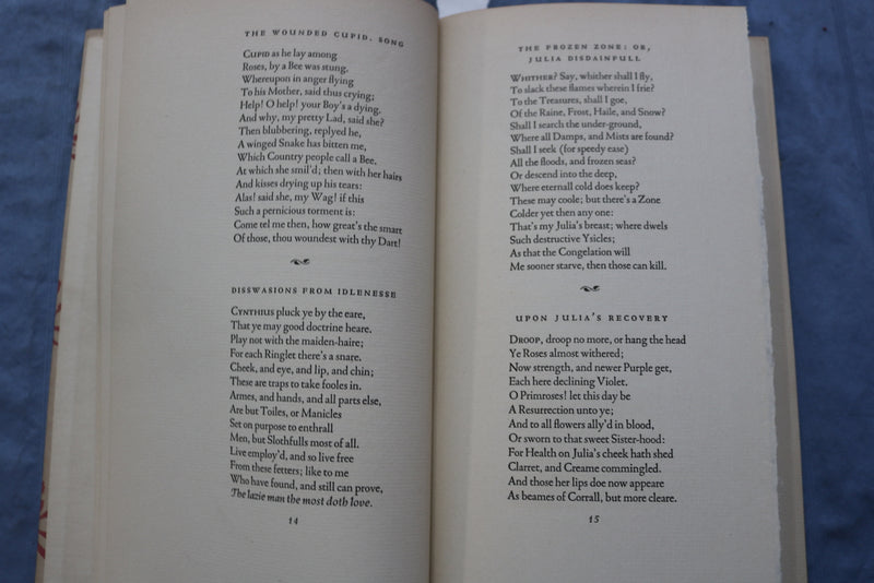 SONGS AND LYRICS HARDCOVER BOOK BY ROBERT HERRICK - K 674