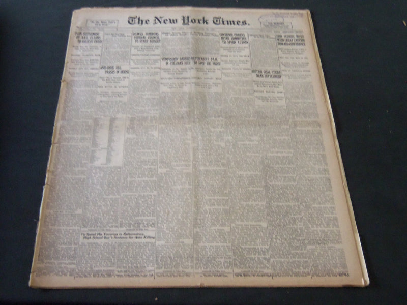 1921 JUNE 28 NEW YORK TIMES - REFORMERS FAIL TO STOP BIG FIGHT - NT 5462