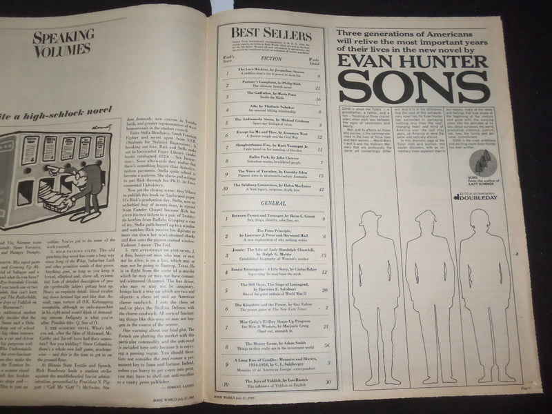 1969 JULY 20, 27 & AUG 3 CHICAGO TRIBUNE BOOK WORLD SECTIONS -LOT OF 3- NP 8077