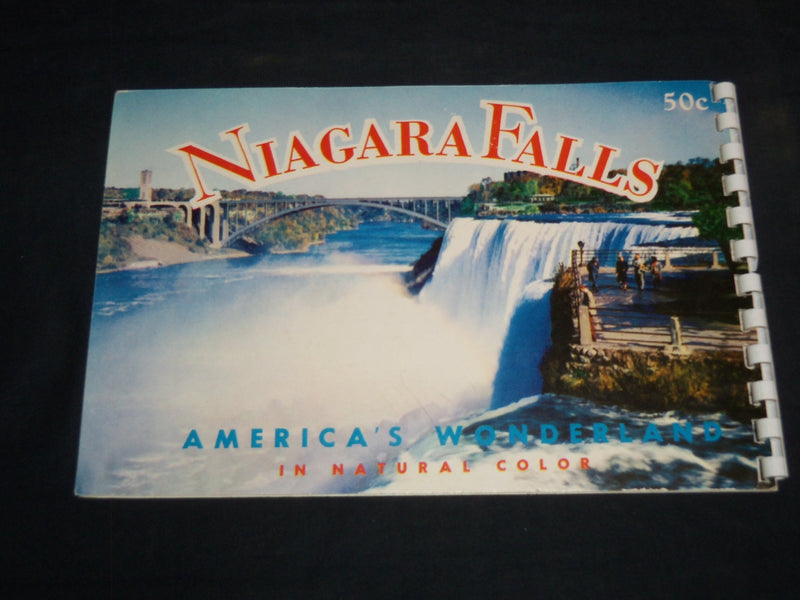 1955 NIAGARA FALLS AMERICA'S WONDERLAND IN NATURAL COLOR BOOK - J 8704