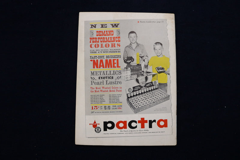 1961 AUGUST MODEL AIRPLANE NEWS MAGAZINE - THE HANRIOT 3 C 2 COVER - E 11566