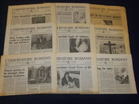1993 L'OSSERVATORE ROMANO WEEKLY EDITION NEWSPAPER LOT OF 50 COMPLETE - O 2443