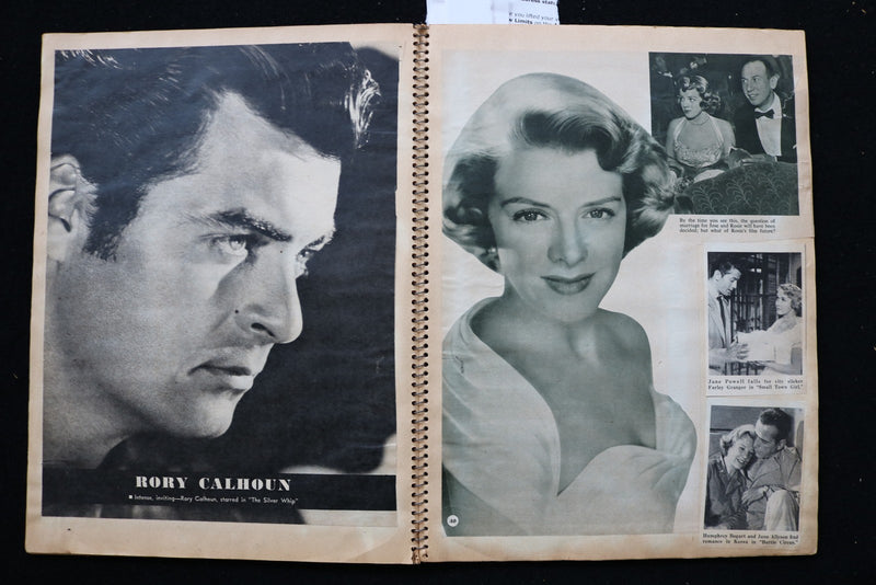 1950'S MOVIE STARS SCRAPBOOK -KIRK DOUGLAS-GINGER ROGERS-BURT LANCASTER- E 24924