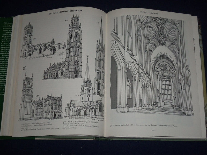 1974 THE ARCHITECTURE OF EUROPE BOOK BY DOREEN YARWOOD ILLUSTRATIONS - KD 1908