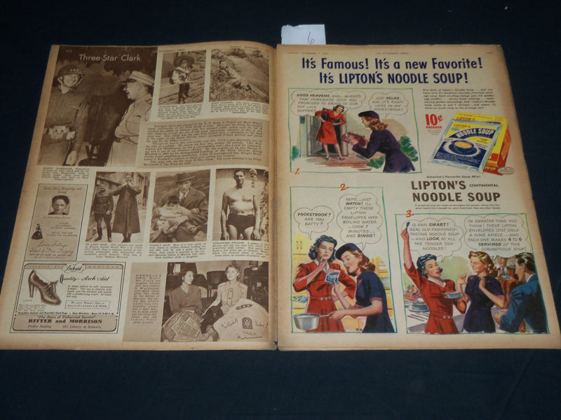1943 NOV 7 THE PITTSBURGH PRESS SUNDAY ROTO SECTION - GEN. MARK CLARK - NP 4555