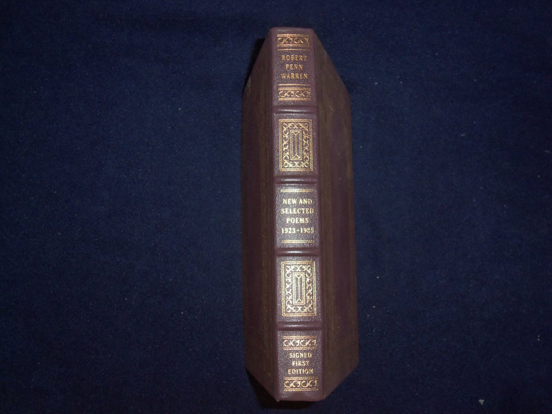 1985 NEW AND SELECTED POEMS HARDCOVER BOOK- R. WARREN - SIGNED 1ST ED. - KD 8976