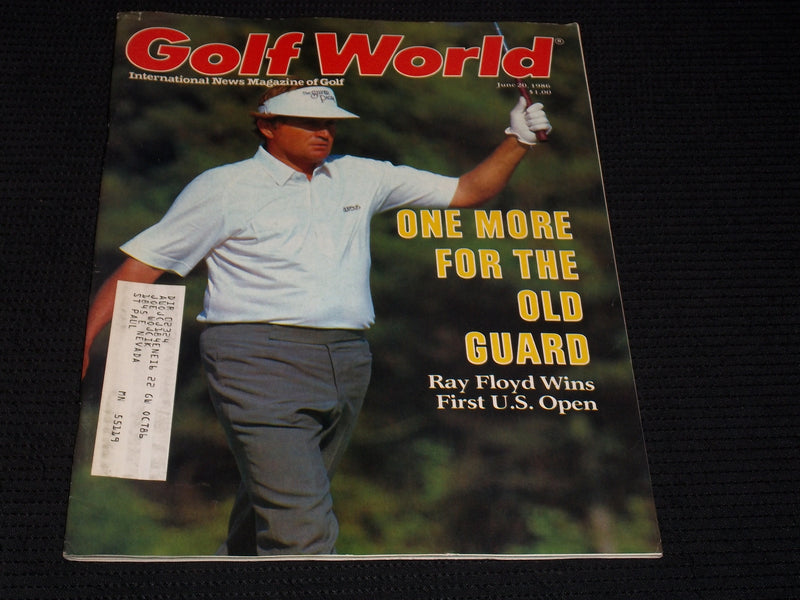 1986 JUNE 20 GOLF WORLD MAGAZINE - RAYMOND FLOYD FRONT COVER - E 5552A