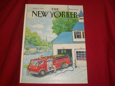 1986 JUNE 2 NEW YORKER MAGAZINE FRONT COVER ONLY - GREAT ART FOR FRAMING
