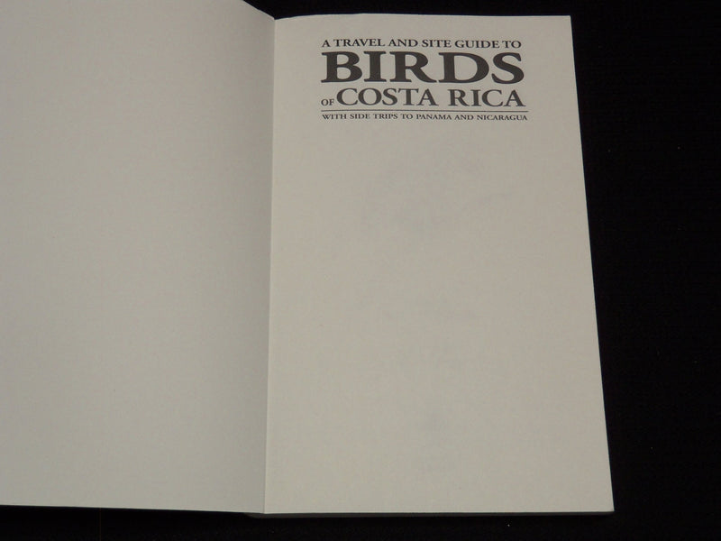 1996 BIRDS OF COSTA RICA SOFTCOVER BOOK BY TRAVEL & SITE GUIDE - KD 7756