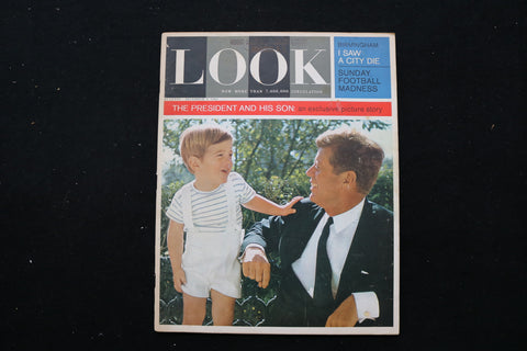 1963 DECEMBER 3 LOOK MAGAZINE - THE PRESIDENT AND HIS SON - E 10864