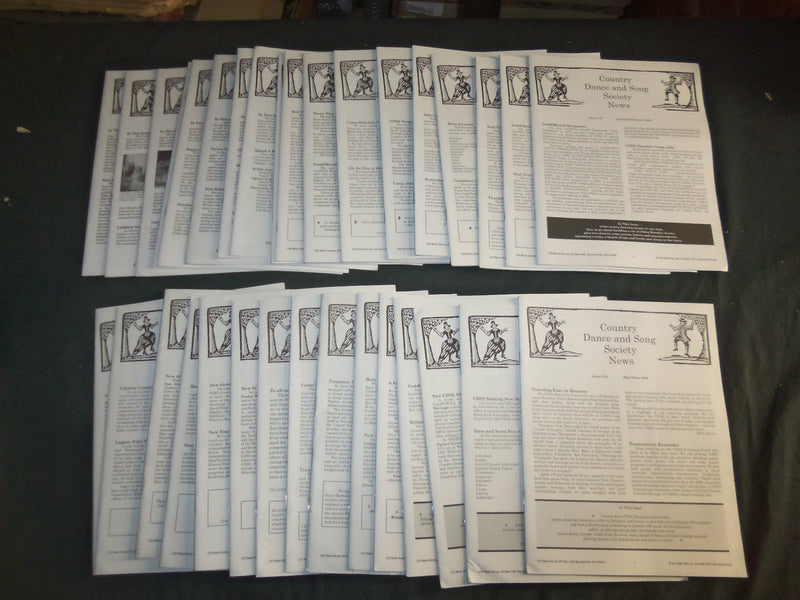 1984-2018 COUNTRY DANCE AND SONG SOCIETY NEWS MAGAZINE - LOT OF 93