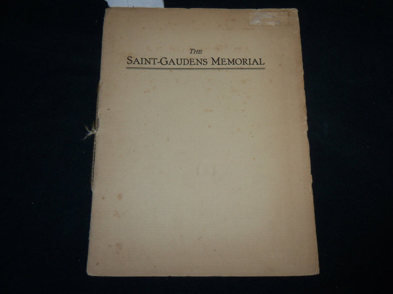1920'S THE AUGUSTUS SAINT GAUDENS MEMORIAL PROGRAM - NEW HAMPSHIRE - J 6640