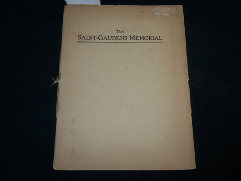 1920'S THE AUGUSTUS SAINT GAUDENS MEMORIAL PROGRAM - NEW HAMPSHIRE - J 6640