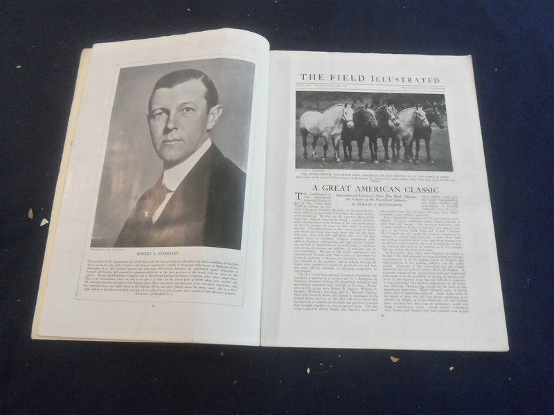 1923 DECEMBER THE FIELD ILLUSTRATED MAGAZINE - B 4164F