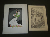 1934-1935 LA ARGENTINA PROGRAMS LOT OF 2 - SPAINS GREATEST DANCER - J 4838