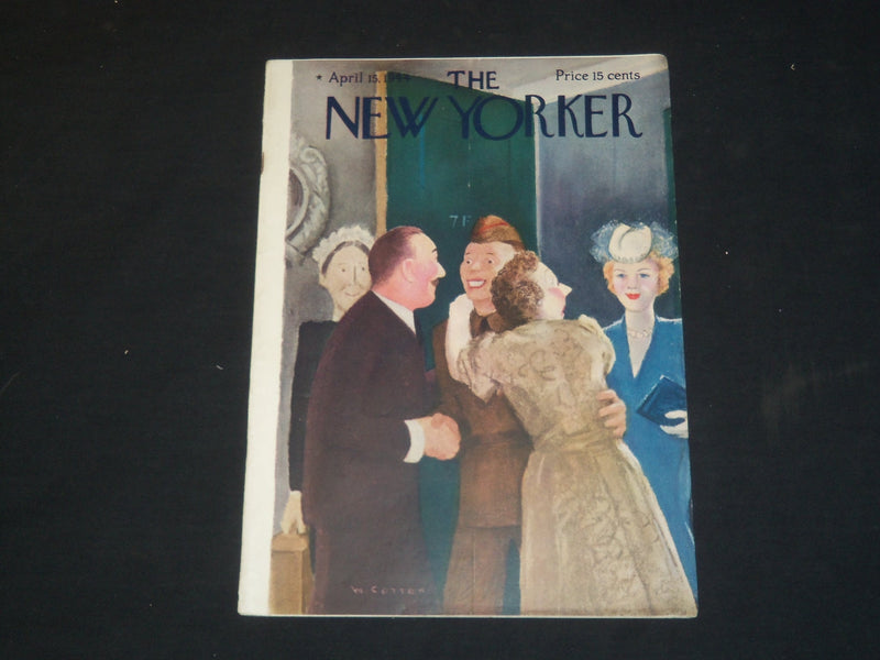 1944 APRIL 15 THE NEW YORKER MAGAZINE - ILLUSTRATED COVER - NY 90