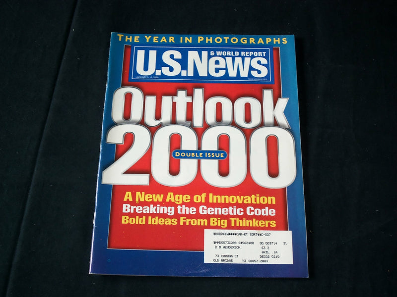 2000 JANUARY 3-10 U.S. NEWS & WORLD REPORT MAGAZINE - OUTLOOK 2000 - B 5421