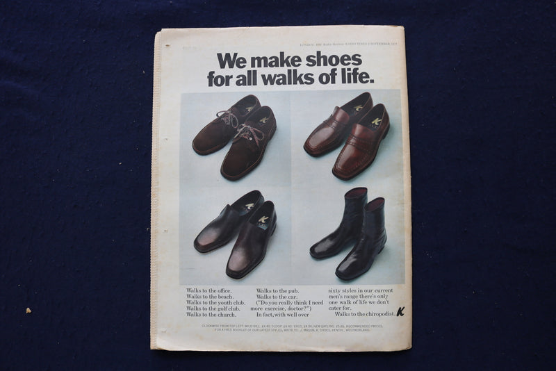 1971 SEP RADIO TIMES MAGAZINE - CLARK GABLE & SUSAN HAYWARD COVER - E 18521