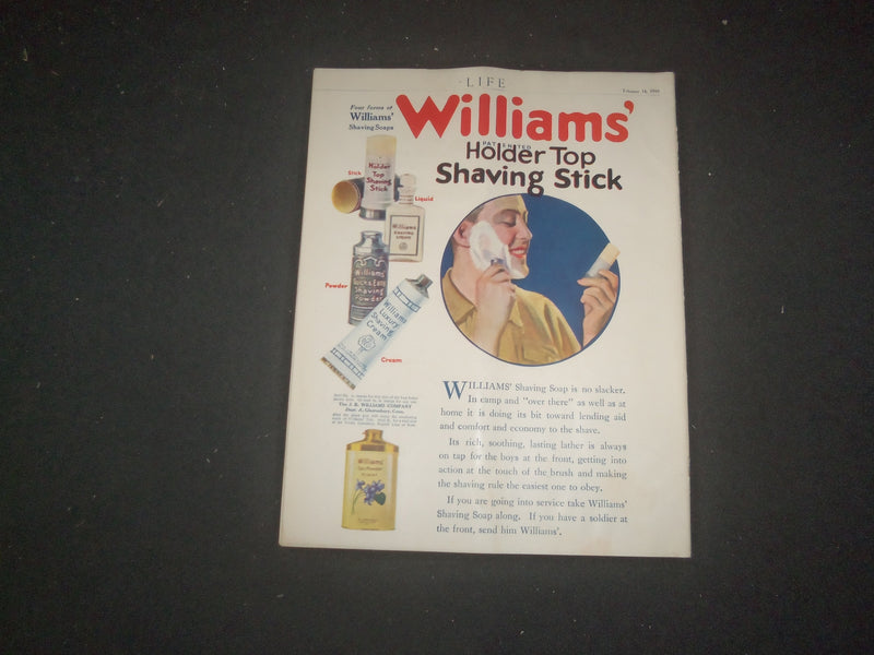 1918 FEBRUARY 14 LIFE MAGAZINE - VALENTINE NUMBER - INCEDIARY MATTER - L 766S