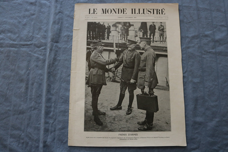 1919 SEP 6 LE MONDE ILLUSTRE MAGAZINE - FRERES D'ARMES - FRENCH - NP 8441