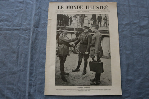 1919 SEP 6 LE MONDE ILLUSTRE MAGAZINE - FRERES D'ARMES - FRENCH - NP 8441