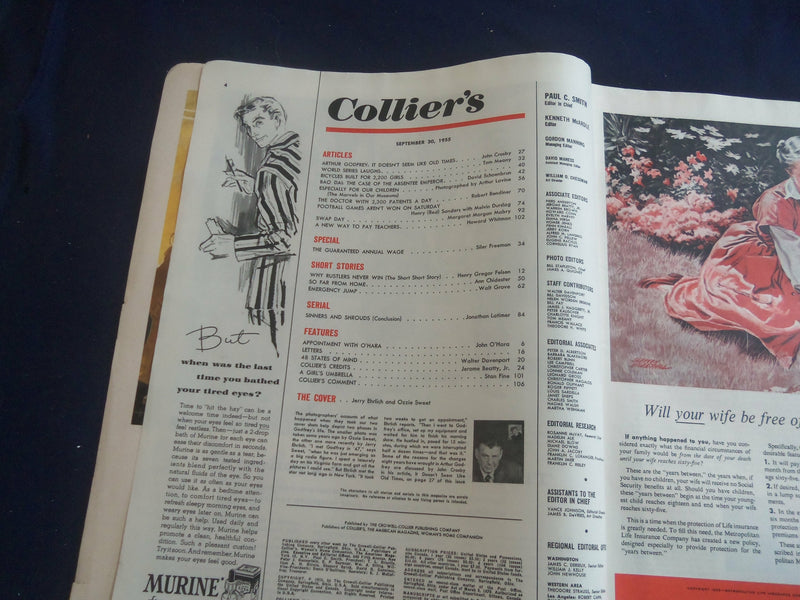1955 SEPTEMBER 30 COLLIER'S MAGAZINE - ARTHUR GODFREY - ST 1115R