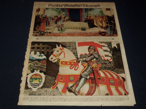 1930 OCTOBER 12 PITTSBURGH SUN TELEGRAPH GRAVURE - MAGNA CHARTA - NT 9582