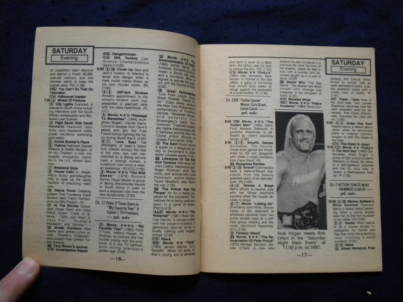 1985 MAY 11-17 THE COURIER-NEWS TV BOOK MAGAZINE SECTION-ELIZABETH TAYLOR-J 8310