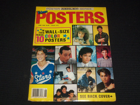 1988 JUNE STAR FLASH POSTERS MAGAZINE - PEE WEE HERMAN FRONT COVER - E 14910