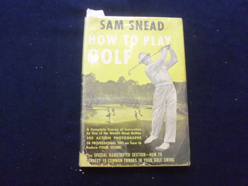 1952 SAM SNEAD HOW TO PLAY GOLF HARDCOVER BOOK - KD 8341