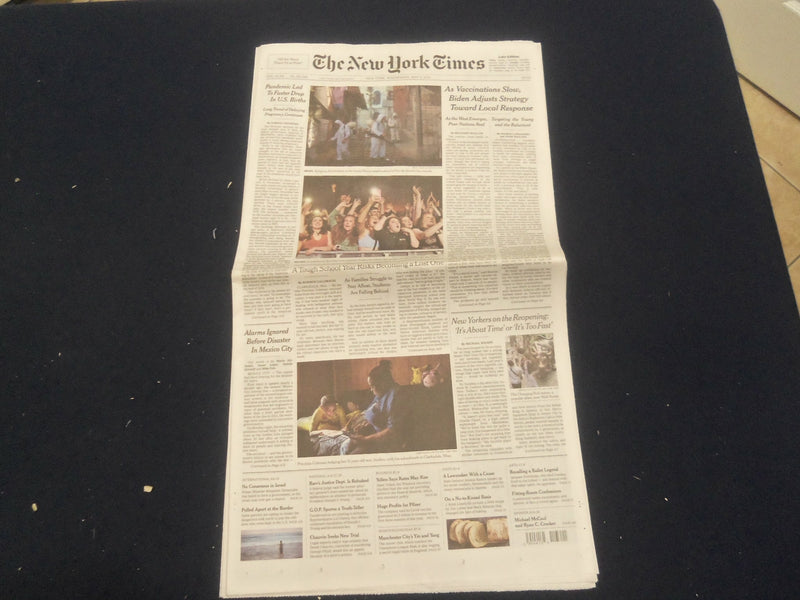 2021 MAY 5 NEW YORK TIMES - PANDEMIC LED TO FASTER DROP IN U.S. BIRTHS