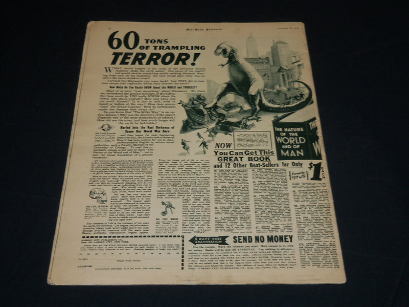 1933 FEBRUARY 25 MID-WEEK PICTORIAL MAGAZINE SECTION - HOOVER - GEHRIG - NP 4526