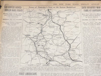 1918 AUGUST 16 NEW YORK TIMES - BRITISH TAKE TWO TOWNS ABOVE ROYE - NT 9209