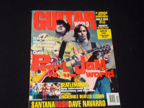 1994 FEBRUARY GUITAR WORLD MAGAZINE - PEARL JAM VS. THE WORLD COVER - E 298