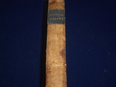 1855 JUL-DEC THE NATIONAL MAGAZINE BOUND VOLUME NO. 7 WITH ENGRAVINGS - KD 1705