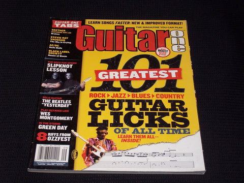 2004 SEPTEMBER GUITAR ONE MAGAZINE - GREATEST GUITAR LICKS FRONT COVER - E 7164
