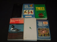 1968-1988 ASSORTED FIELD GUIDES LOT OF 6 - AUDUBON - TREES - WILDFLOWERS- R 701M