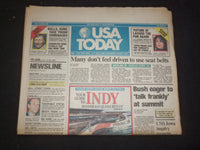 1990 MAY 25-28 USA TODAY NEWSPAPER-BUSH EAGER TO TALK FRANKLY AT SUMMIT- NP 7772