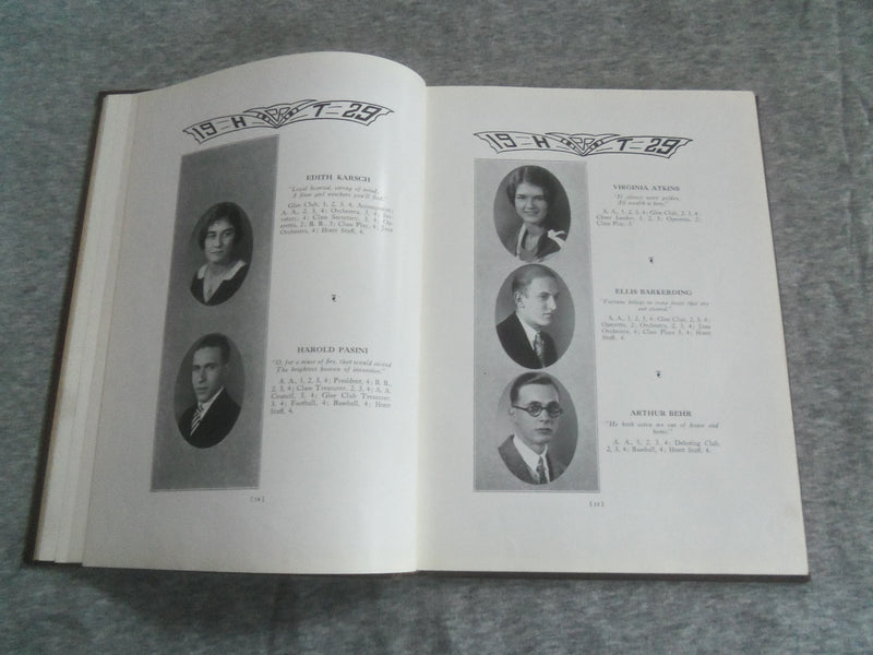 1929 THE HOOT PARK RIDGE HIGH SCHOOL YEARBOOK - PARK RIDGE, NEW JERSEY - YB 2895