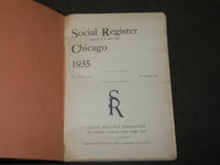 1934 & 1935 CHICAGO SOCIAL REGISTRY BOOK LOT OF 2 - KD 5194