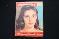 1956 JANUARY 14 EVERYBODY'S MAGAZINE - PIER ANGELI COVER - E 25916