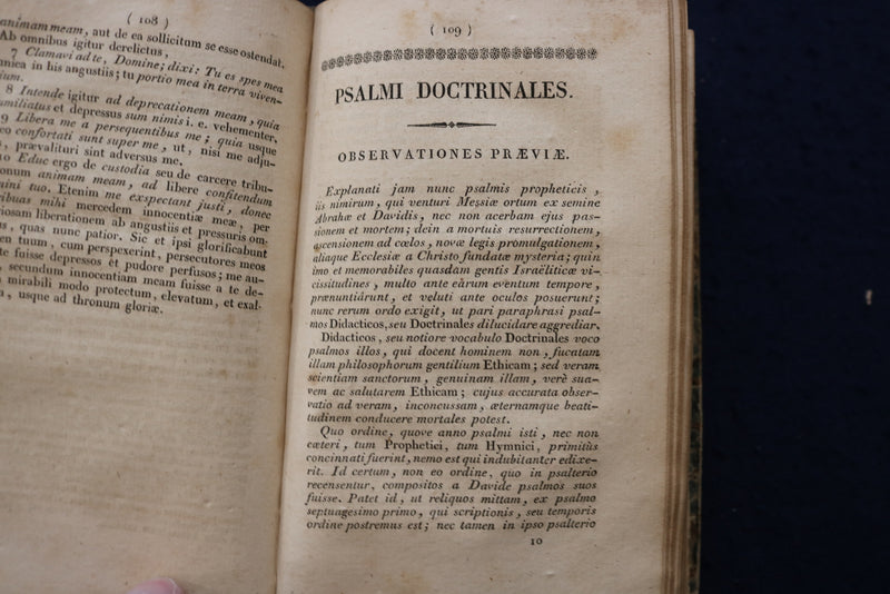 1824 DAVID SEU PSALMI - OPERA ET STUDIO HARDCOVER BOOK - LATIN - KD 9555