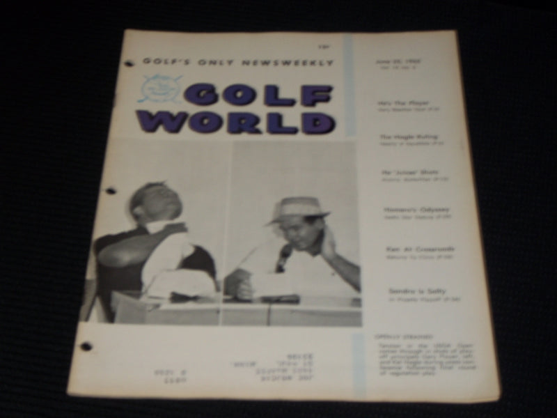 1965 JUNE 25 GOLF WORLD MAGAZINE - PLAYER & NAGLE FRONT COVER - E 7335