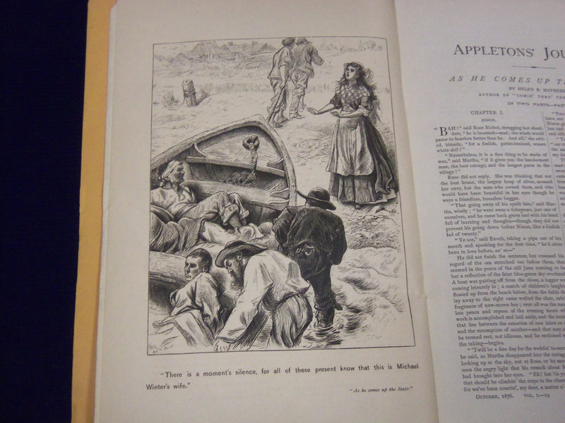 1876 APPLETON'S JOURNAL NEW SERIES LOT OF 5 ISSUES - WILLIAM RICHARD - WR 692