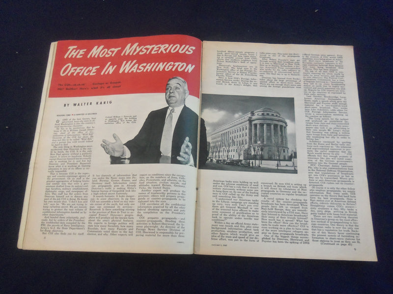 1942 JANUARY 3 LIBERTY MAGAZINE - LINDBERGH AND THE JEWS - B 4197A