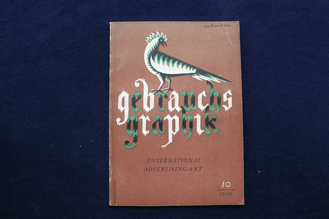 1952 OCTOBER GEBRAUCHS GRAPHIK MAGAZINE - GERMAN/ENGLISH TEXT - E 11219