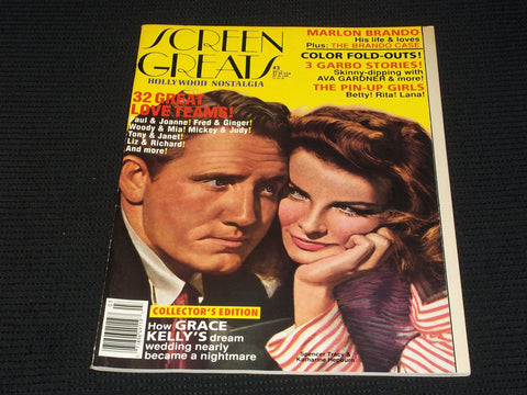 1990 #3 SCREEN GREATS MAGAZINE - SPENCER TRACY & KATHERINE HEPBURN - E 3507