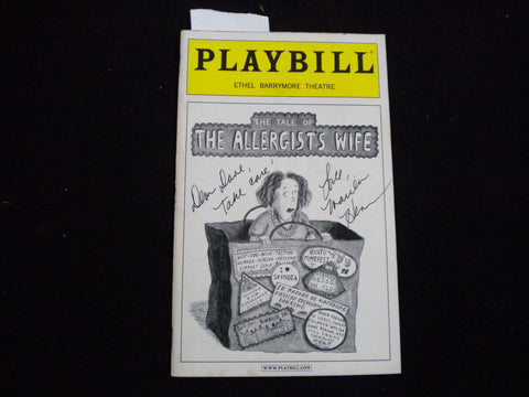 2002 THE TALE OF THE ALLERGIST'S WIFE PLAYBILL - MARILU HENNER SIGNED - J 8262