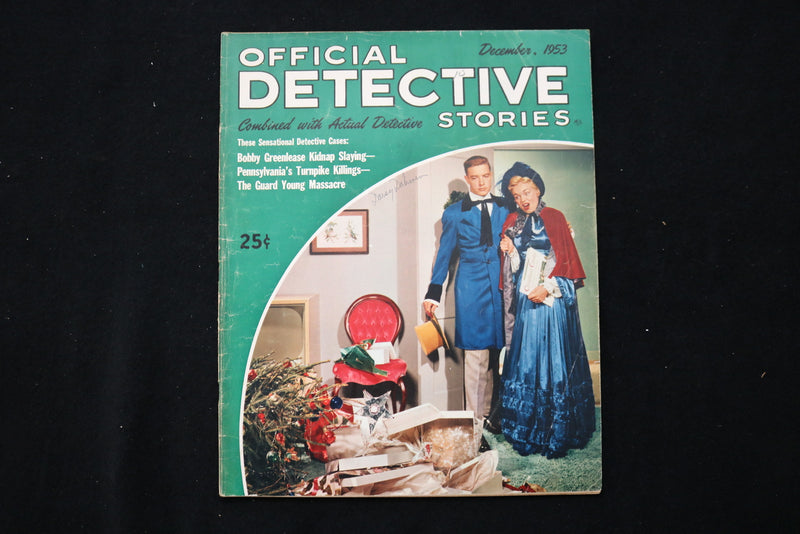 1953 DEC OFFICIAL DECTECTIVE STORIES MAGAZINE - BOBBY GREENLEASE COVER - E 10038